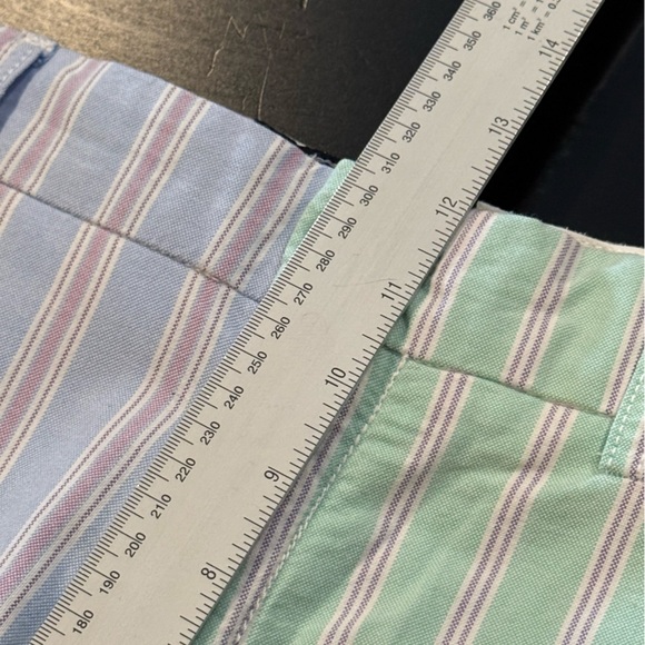 American Living Pastel Color Block Pinstriped 11” Oxford Colorful Mens Shorts 38 - Picture 10 of 12